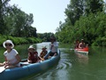 családi vízitúra a Tisza-tavon