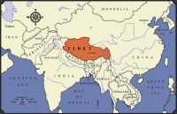 tibet - térkép